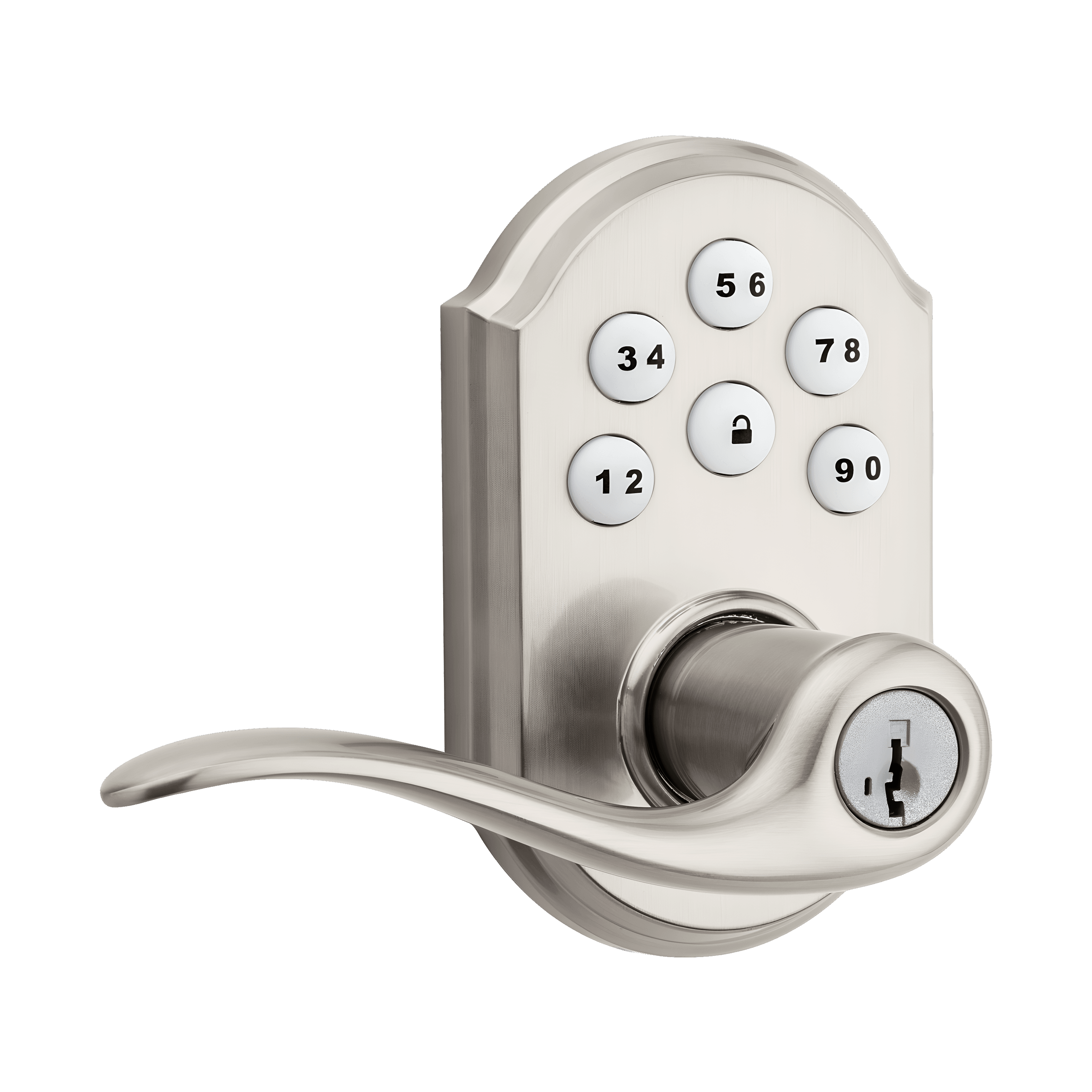 Kwikset 912 SmartCode Electronic Tustin Lever with Zigbee Technology, view 1
