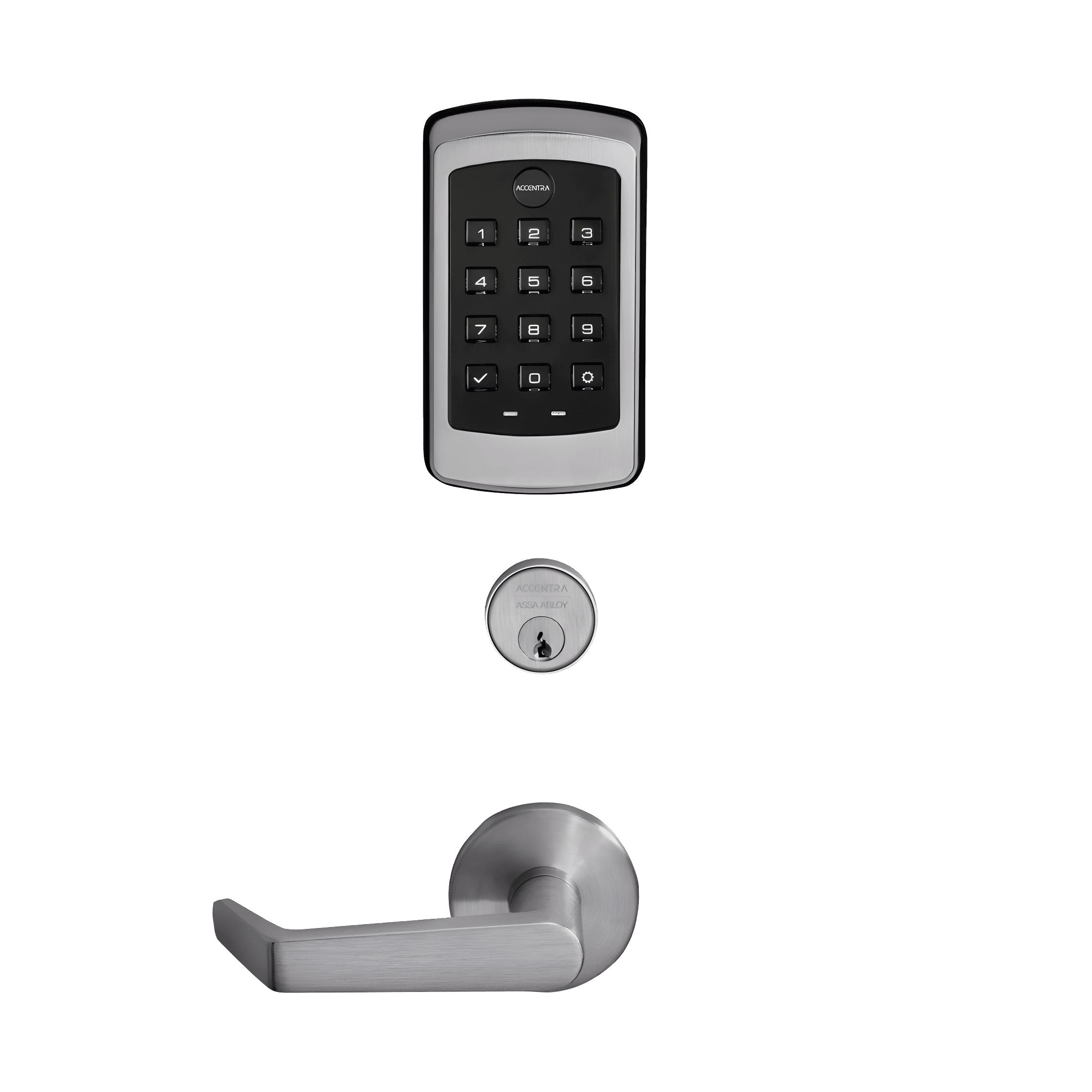 Assa Abloy nexTouch 2nd Generation Sectional Mortise Pushbutton Keypad Lock with Z-Wave Plus, view 1