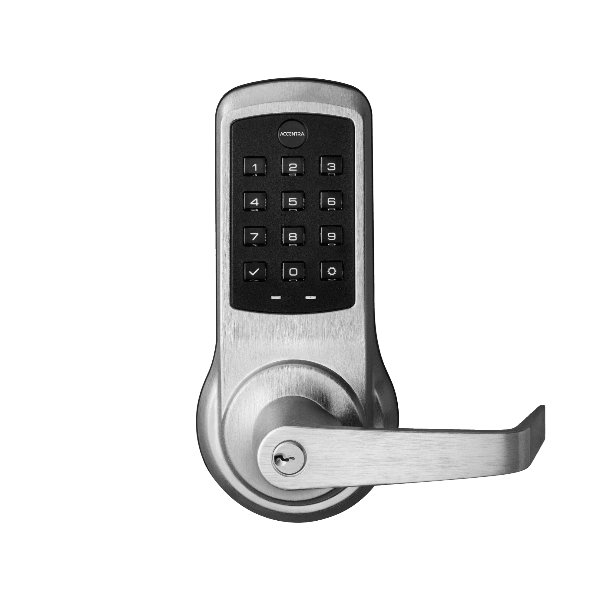 Assa Abloy nexTouch Cylindrical Pushbutton Keypad Lock with Accentra Data-on-Card and physical key, view 1