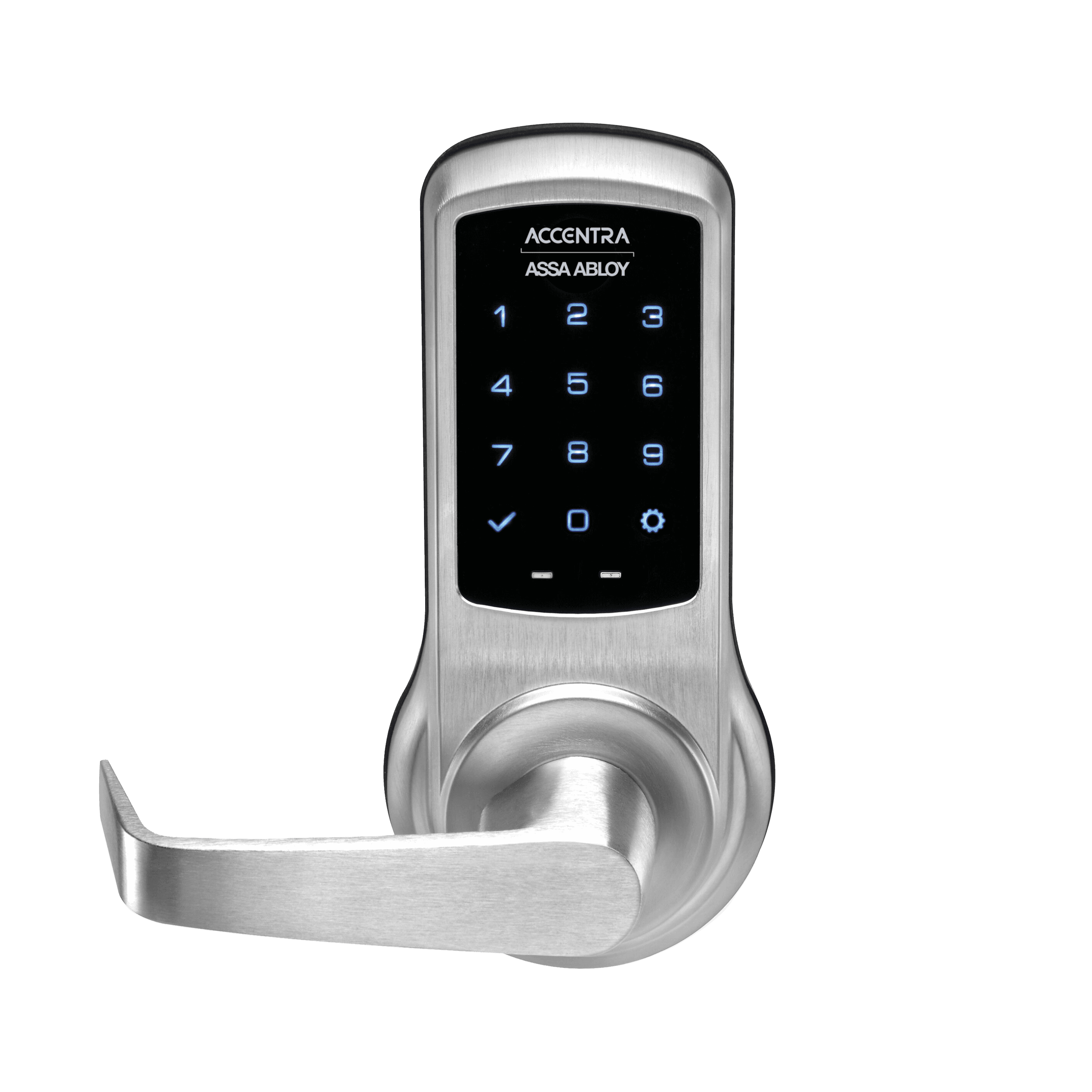 Assa Abloy nexTouch Cylindrical Touchscreen Keypad Lock, view 1