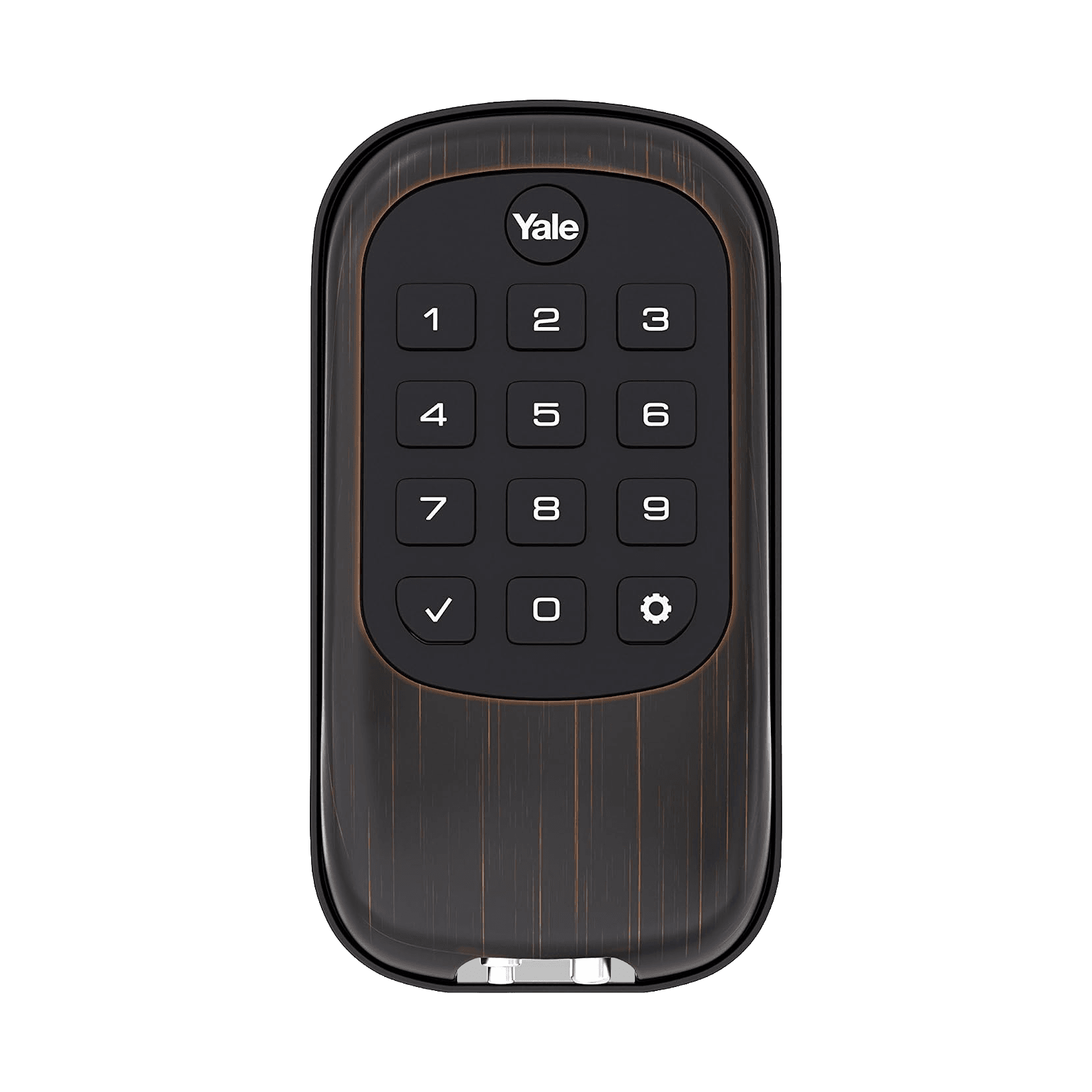 Yale Real Living Key-Free Push-Button Deadbolt, Z-Wave (YRD110-ZW), view 1