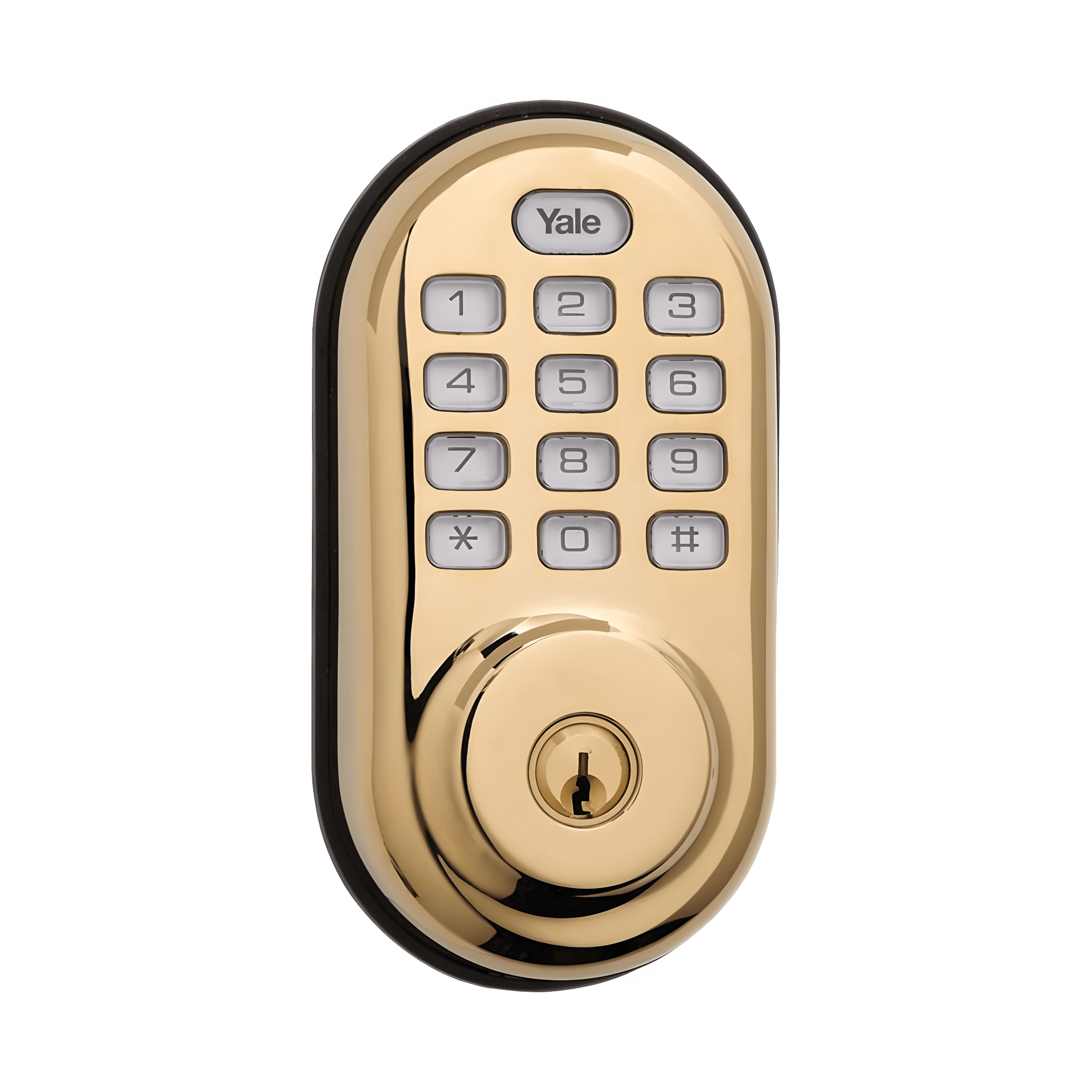 Yale Yale Real Living Push Button Deadbolt with Z-Wave (YRD210-ZW), view 1