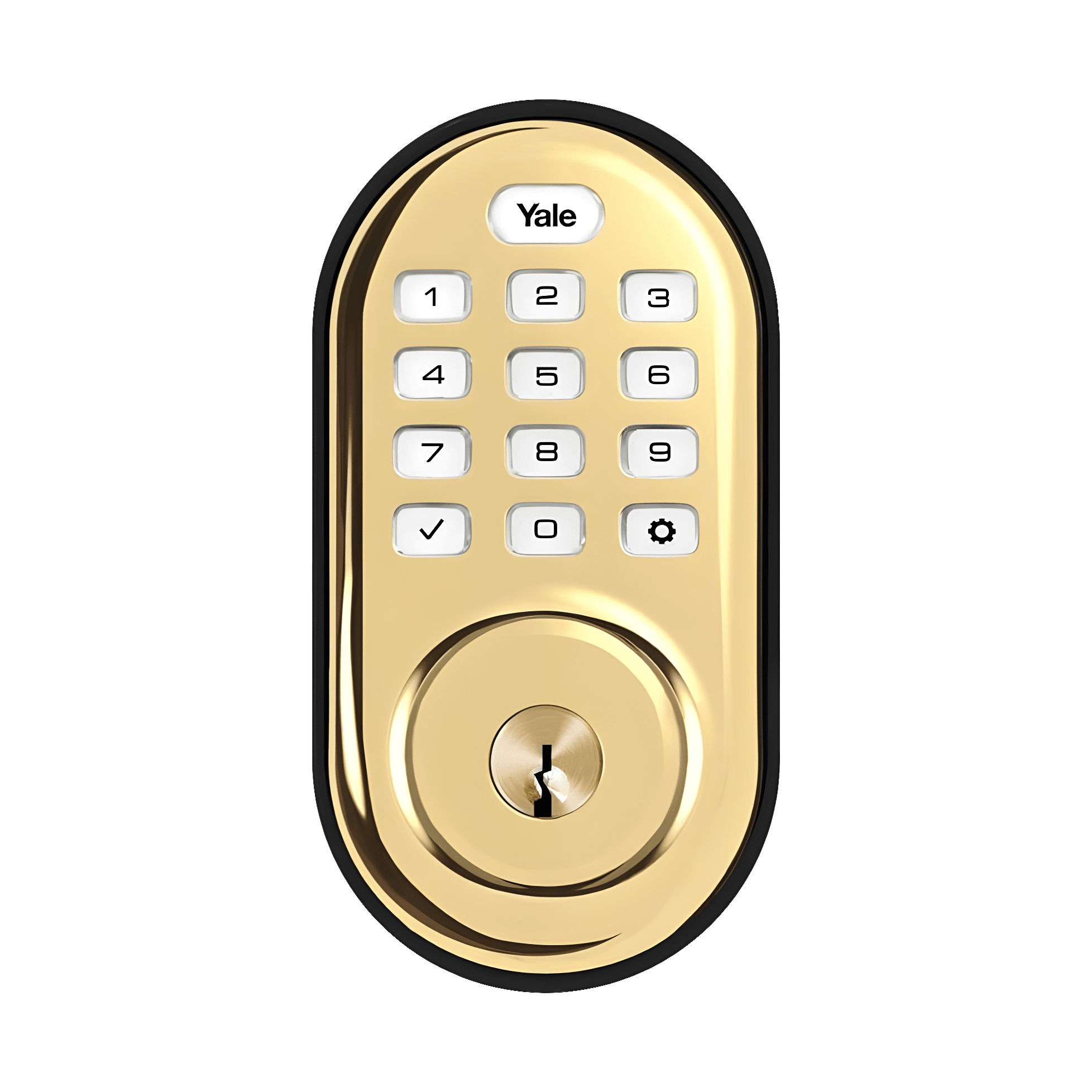 Yale Real Living Push-Button Deadbolt (YRD210), view 1